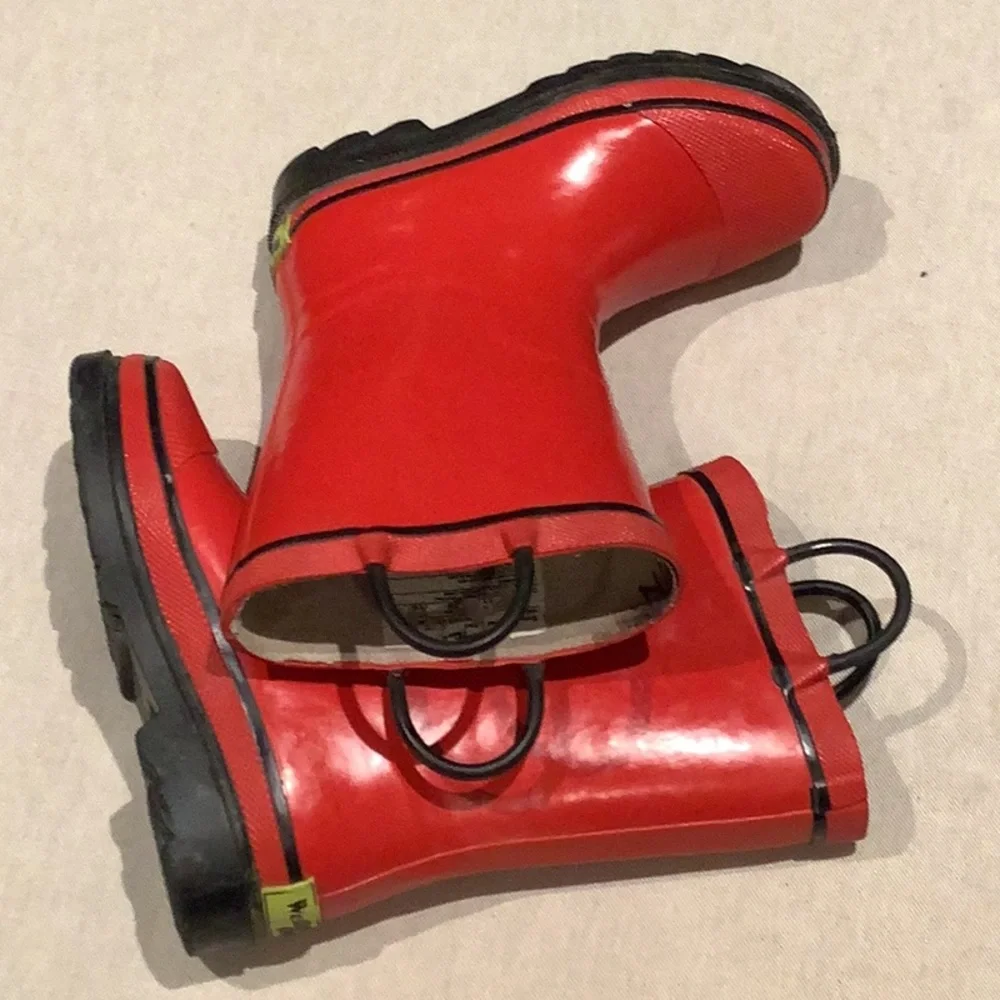 Western Chief - Kids Rain BOOTS - Size Kids US 11 - Red - Firechief 2